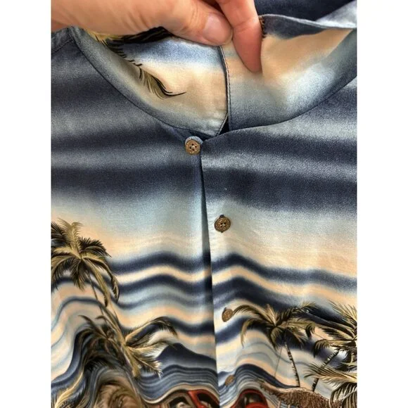 Authentic Big Dogs Hawaiian Aloha Classic Woodie Car Beach Camp Shirt Mens Sz 3x - Picture 9 of 9